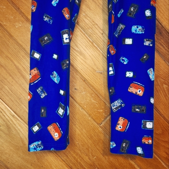 Lularoe blue retro electronics Womens leggings One size - Picture 6 of 9